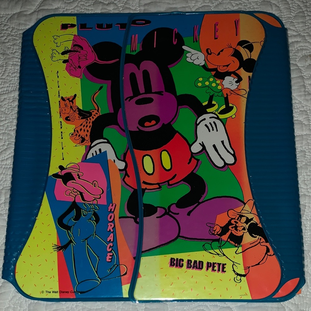 Disney Characters School Portfolio, Notebook with Perforated Pages, Ruler, Retro